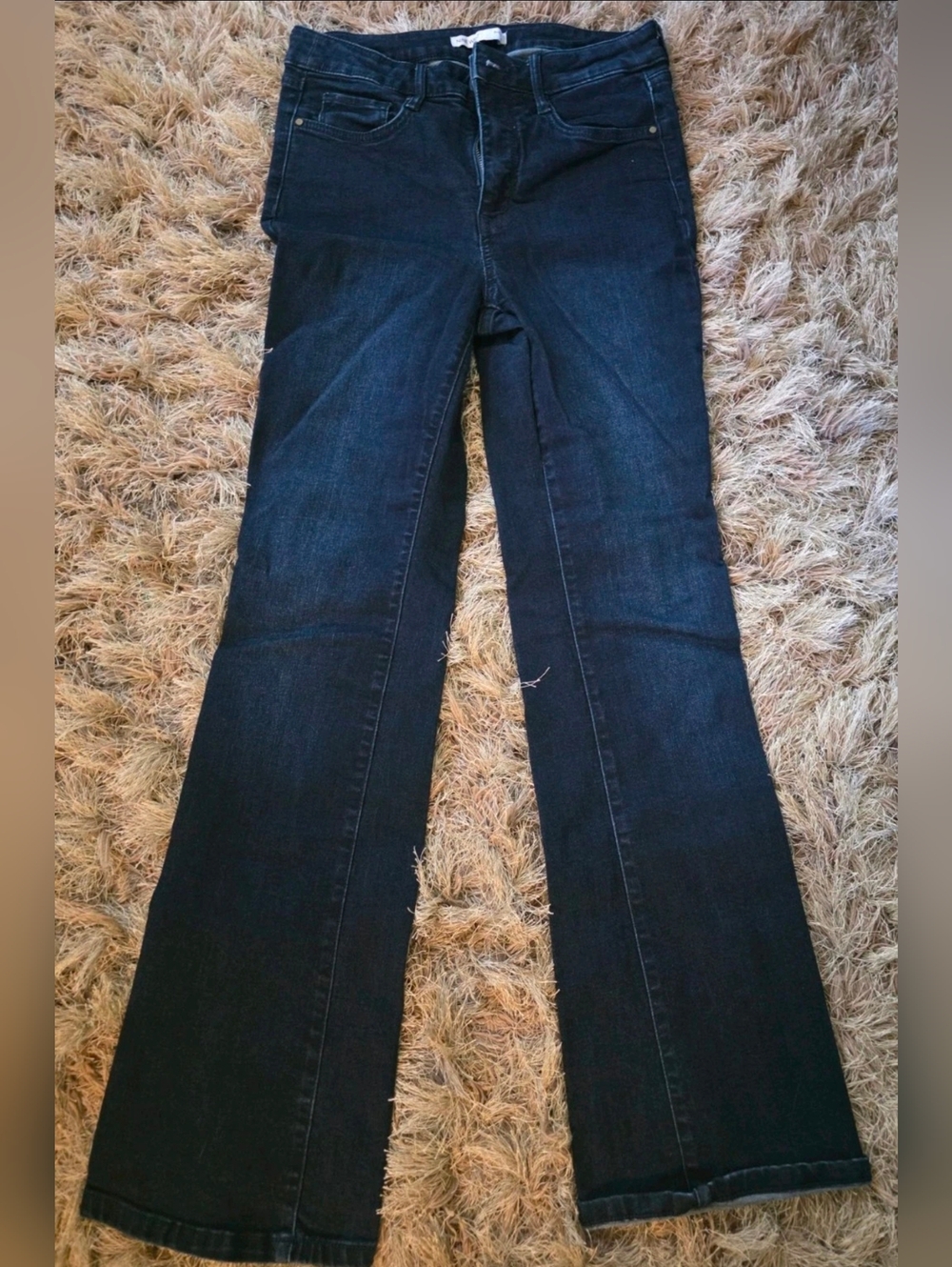 Dark Blue Women's Bootcut Jeans - Comfortable Stretch Fit